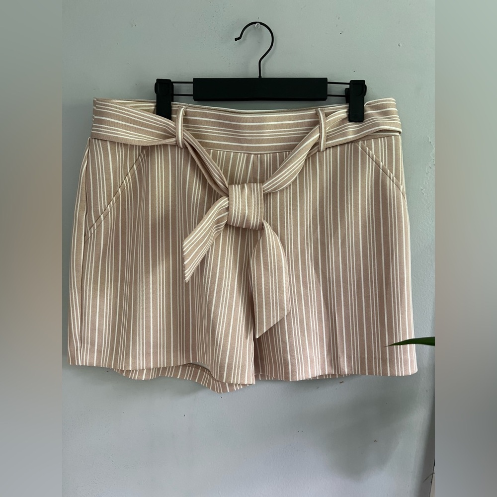 Striped Tan Women's Shorts